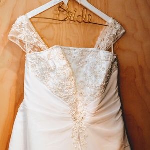 Wedding dress, veil, & shoes